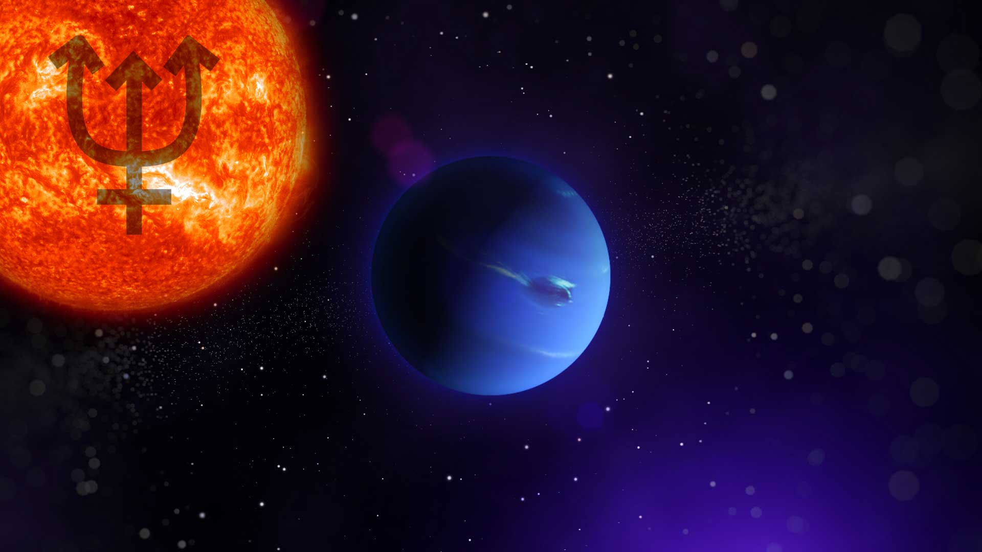 Трин луна юпитер. Уран и солнце. Нептун (Планета). Нептун Планета и солнце. Планета в соединении с солнцем.