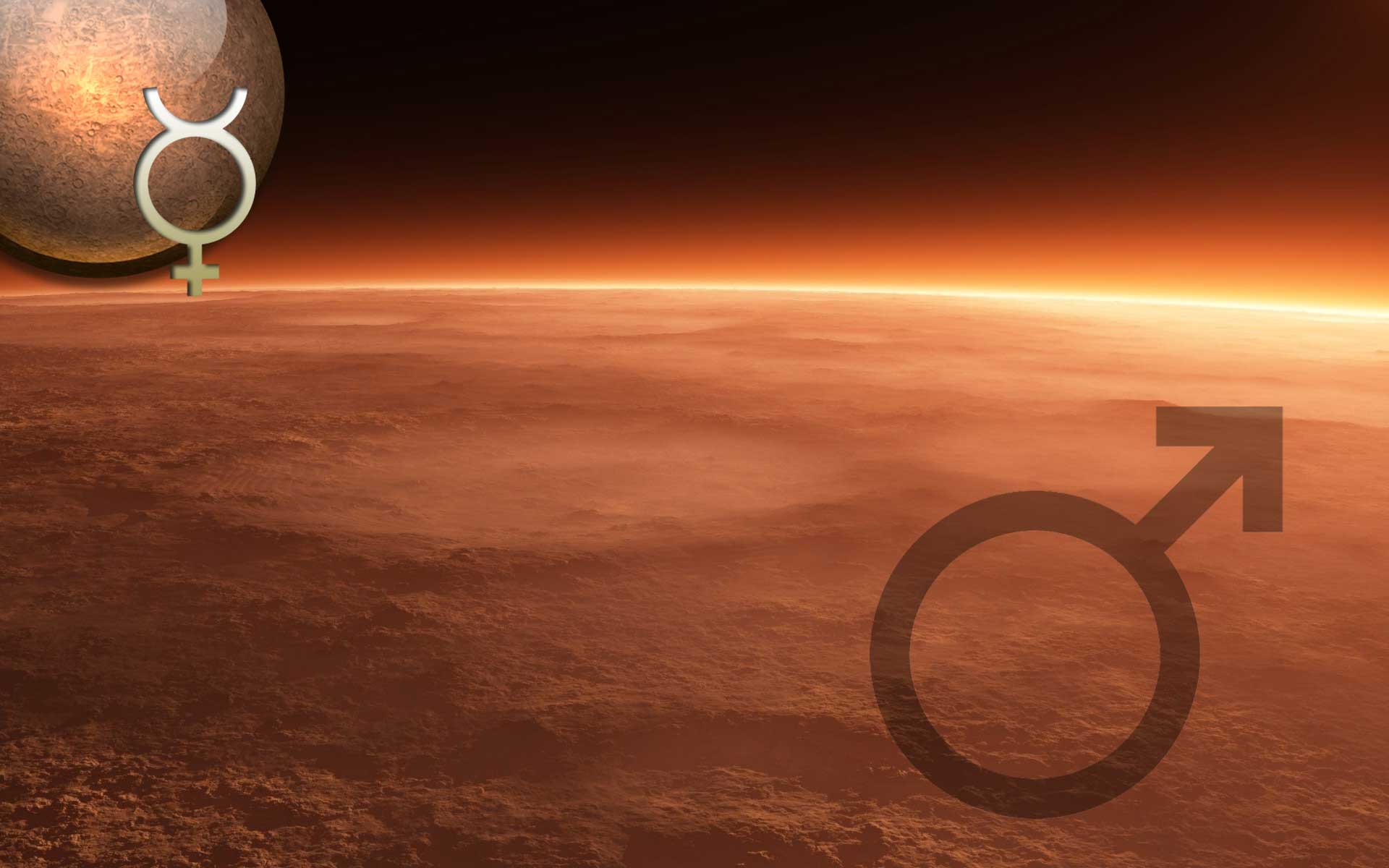 Секстиль Меркурий – Марс в натальной карте